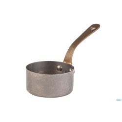 SNACKHOLDER- MINI CASSERUOLA INOX CM 7  H 3,5 EFFETTO VINTAGE