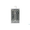 CONFEZIONE 2 TARGHE ADESIVE STAMPATE CM 15X6 TOILETTE-FRECCIA