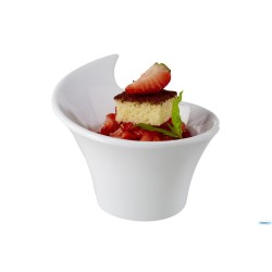 FRIENDLY BOWL-COPPETTA POLIETILENE BIANCA 8,5 X 7 H6 LT 0,07  IMPILABILE, LAVABILE IN LAVAST. NON ADATTA AL MICROONDE