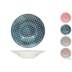 MOSAIK-PIATTO PASTA CM.27,5 COLORI ASSORTITI RH40654