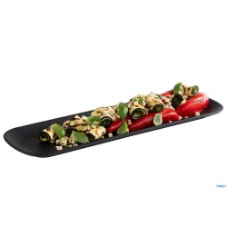 NERO-VASSOIO RETTANGOLARE MELAM GN 2 4 CM 53X16,2 H2,5