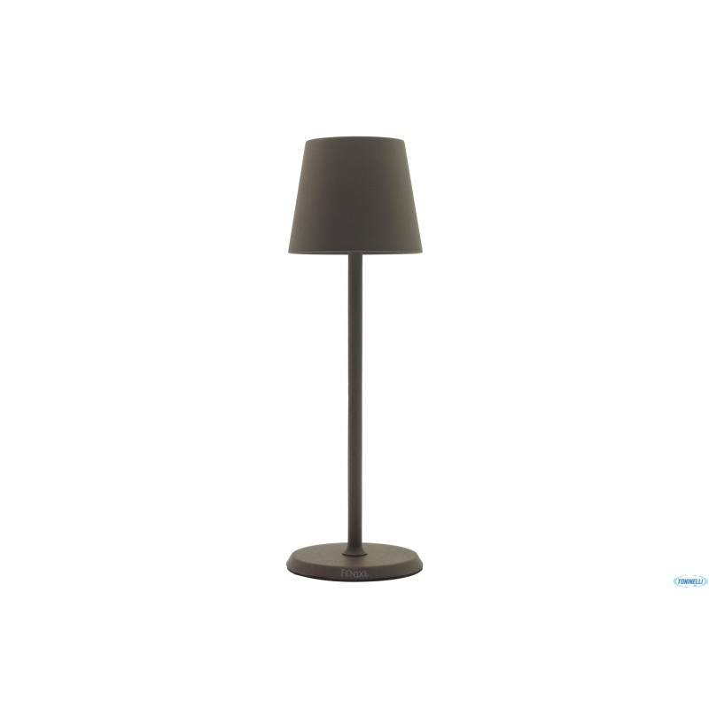 LUMIERE ROUND-LAMPADA TAVOLO LED CM.10XH34 BRONZO