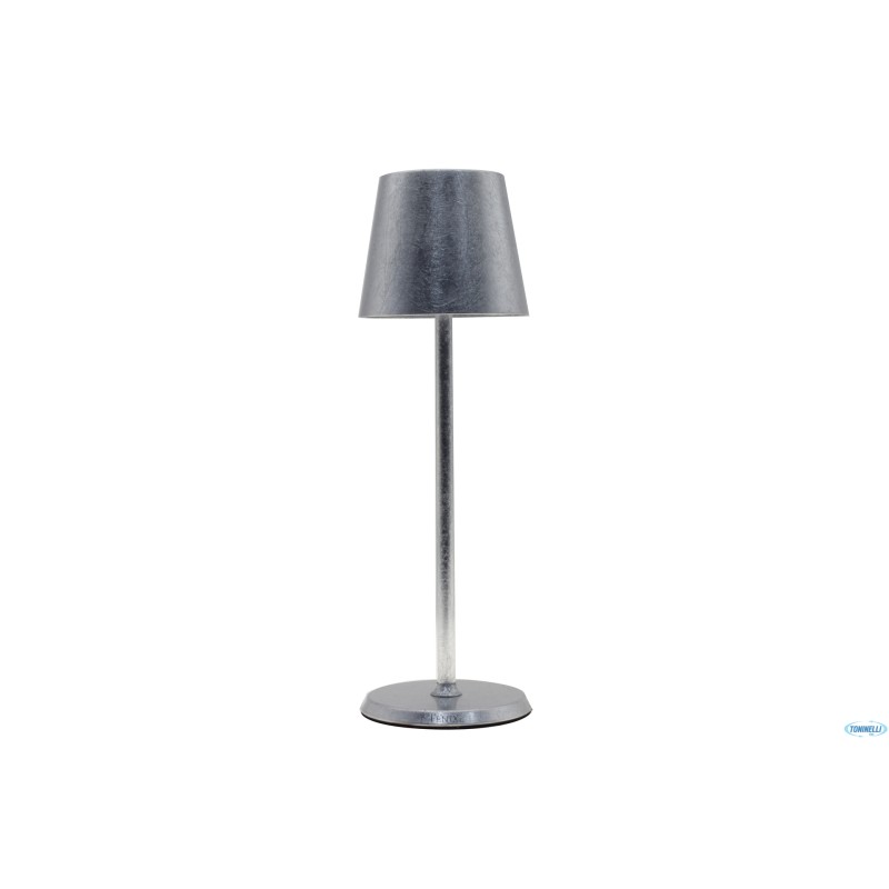 LUMIERE ROUND-LAMPADA TAVOLO LED CM.10XH34 FOGLIA ARGENTO LUMIERE ROUND-LAMPADA TAVOLO LED CM.10XH34 FOGLIA ARGENTO