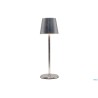 LUMIERE ROUND-LAMPADA TAVOLO LED CM.10XH34 FOGLIA ARGENTO