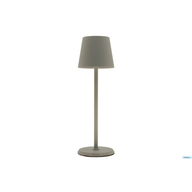 LUMIERE ROUND-LAMPADA TAVOLO LED CM.10XH34 TORTORA