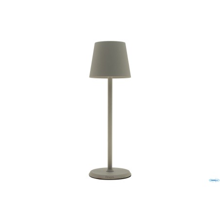 LUMIERE ROUND-LAMPADA TAVOLO LED CM.10XH34 TORTORA
