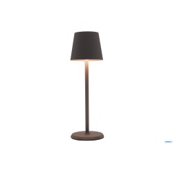 LUMIERE ROUND-LAMPADA TAVOLO LED CM.10XH34 TORTORA
