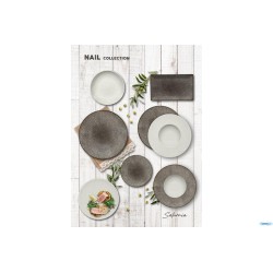 NAIL BIANCO - KIMI PIATTO RETTANGOLARE CM 29X17,5