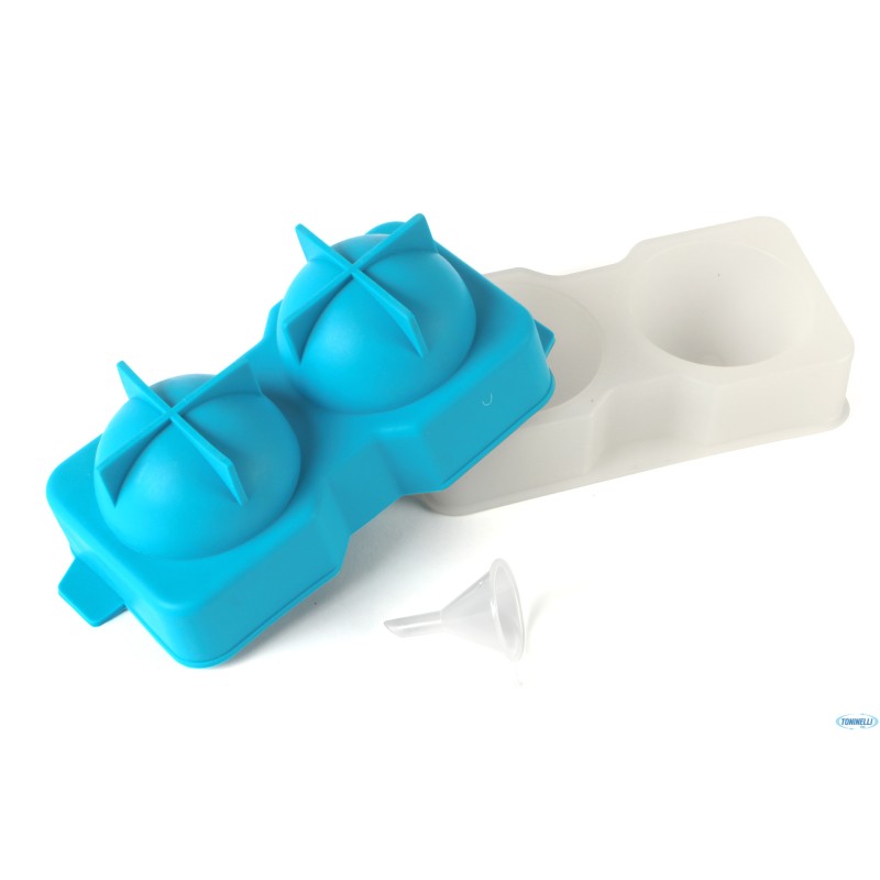 STAMPO SILICONE 2 SFERE DI GHIACCIO CM 5,5 4541 STAMPO SILICONE 2 SFERE DI GHIACCIO CM 5,5 4541