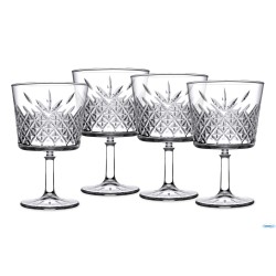 TIMELESS - CONFEZIONE 4 CALICI COCKTAIL CL 26 STELO BASSO H.CM 13,4