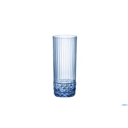 AMERICA '20S BLU ZAFFIRO CONFEZIONE DA 6 BICCHIERI LONG DRINK CL 40 H.15,8 DIAMETRO 6,8 122158