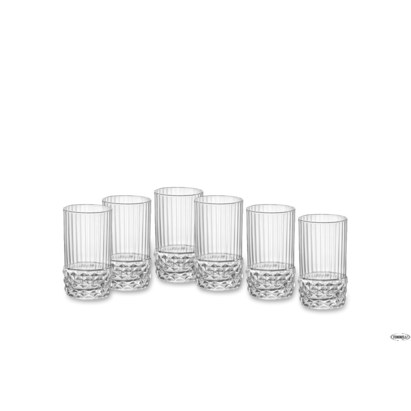 AMERICA '20S CONFEZIONE DA 6 BICCHIERI SHOT H.8 CL.8 DIAMETRO CM 4,5 122148 AMERICA '20S CONFEZIONE DA 6 BICCHIERI SHOT H.8 CL.8 DIAMETRO CM 4,5 122148