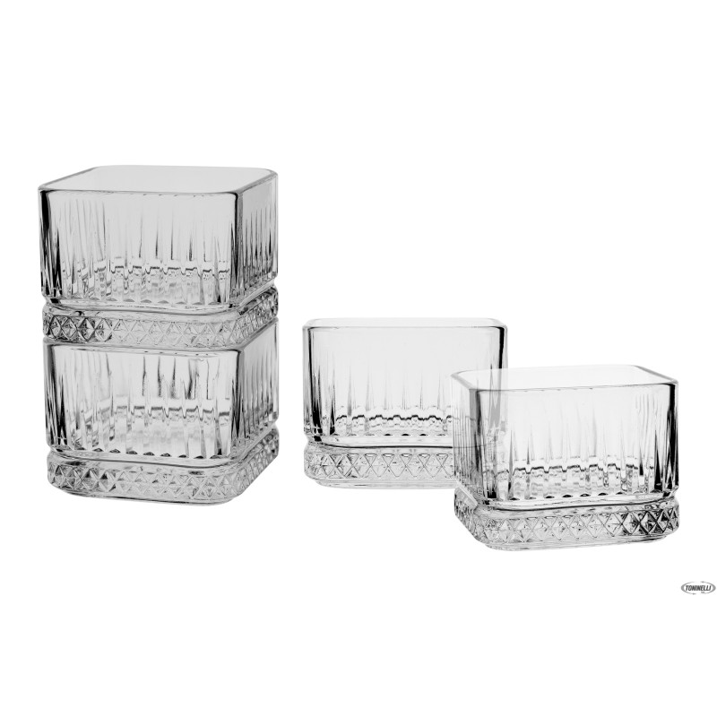 ELYSIA - CONFEZIONE 4 COPPETTE IMPILABILI CL 23,5 CM 8 H.6,2 ELYSIA - CONFEZIONE 4 COPPETTE IMPILABILI CL 23,5 CM 8 H.6,2