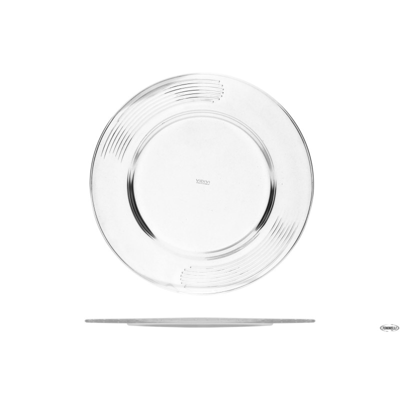 MURANO GRAFFIO - SOTTOPIATTO VETRO CM 32 MURANO GRAFFIO - SOTTOPIATTO VETRO CM 32