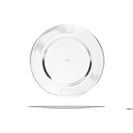 MURANO GRAFFIO - SOTTOPIATTO VETRO CM 32
