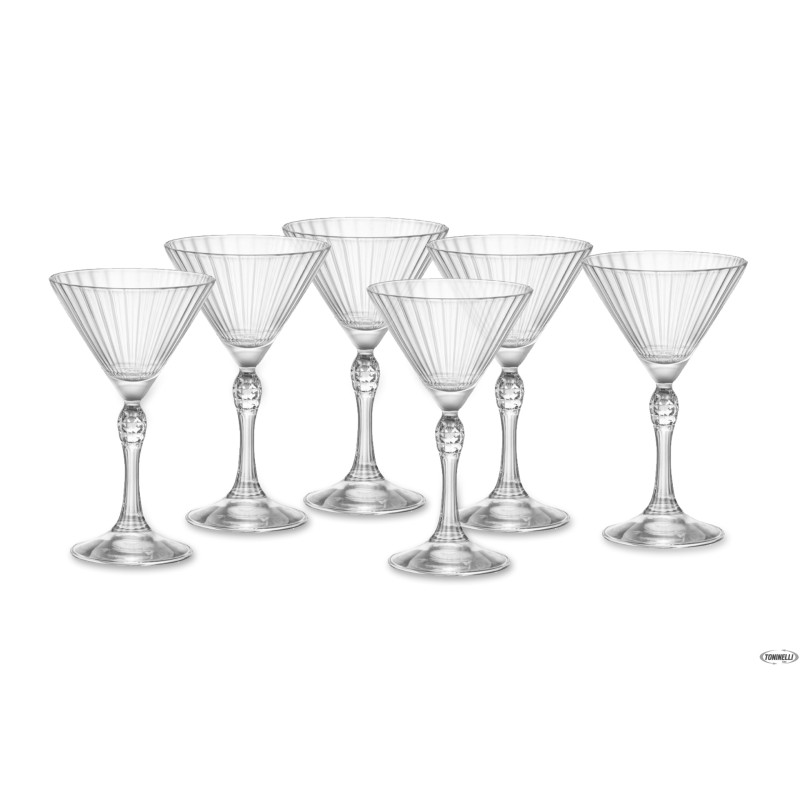 AMERICA 20S CONFEZIONE 6 CALICI MARTINI SMALL CL 15 H 15,4 DIAMETRO CM 7,6 AMERICA 20S CONFEZIONE 6 CALICI MARTINI SMALL CL 15 H 15,4 DIAMETRO CM 7,6