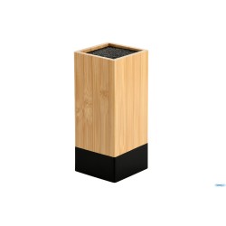 BAMBOO-NERO-CEPPO PORTACOLTELLI CM 10X10XH.23