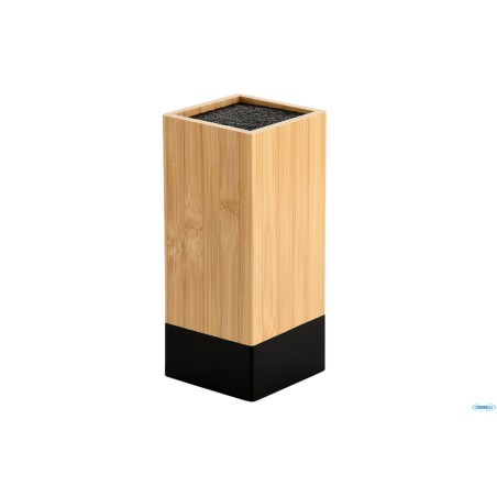 BAMBOO-NERO-CEPPO PORTACOLTELLI CM 10X10XH.23