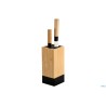BAMBOO-NERO-CEPPO PORTACOLTELLI CM 10X10XH.23