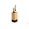BAMBOO-NERO-CEPPO PORTACOLTELLI CM 10X10XH.23