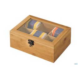 BAMBOO-SCATOLA PORTABUSTINE THE CM 21,5X15XH.8,5 CON 6 SCOMPARTI