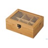 BAMBOO-SCATOLA PORTABUSTINE THE CM 21,5X15XH.8,5 CON 6 SCOMPARTI