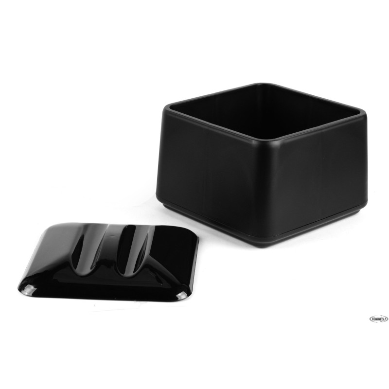 PORTAGHIACCIO QUADRO CON COPERCHIO NERO