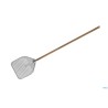 WOODTECH - PALA PIZZA RETTANGOLARE FORATA CM 33X33 MANICO CM 150