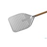 WOODTECH - PALA PIZZA RETTANGOLARE FORATA CM 36X36 MANICO CM 150