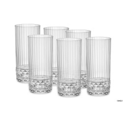 AMERICA '20S CONFEZIONE DA 6 BICCHIERI PER COCKTAIL COOLER H.16,2 CL.49 DIAMETRO 7,35 122141