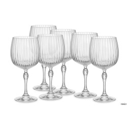 AMERICA '20S CONFEZIONE DA 6 CALICI PER COCKTAIL GIN TONIC H.22,6 CL.74,5 DIAMETRO 10,9 122128