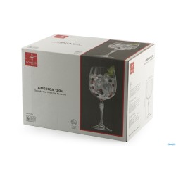 AMERICA '20S CONFEZIONE DA 6 CALICI PER COCKTAIL GIN TONIC H.22,6 CL.74,5 DIAMETRO 10,9 122128