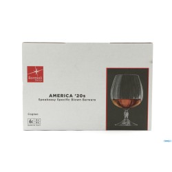 AMERICA '20S CONFEZIONE 6 CALICI COGNAC CL 65 H CM 16,5 DIAMETRO 10,7 122147