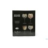 GIN - SET 4 CALICI  GIN  BACH GIN 60CL- DIAMANTE 65CL- ROMA GIN 80CL -MIXOLOGY GIN TONIC 80CL