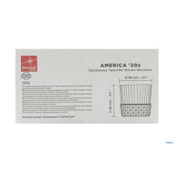 AMERICA '20S AMETISTA CONFEZIONE DA 6 BICCHIERI DOF CL 37 H.9,2 DIAMETRO 8,8 122153