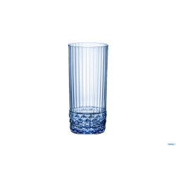 AMERICA '20S BLU ZAFFIRO CONFEZIONE DA 6 BICCHIERI COOLER PER COCKTAIL CL 49 H.16,2 DIAMETRO 7,35 122154