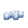 AMERICA '20S BLU ZAFFIRO CONFEZIONE DA 6 BICCHIERI ROCKS CL 30 H.8,35 DIAMETRO 8,35 122156