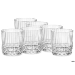 AMERICA '20S CONFEZIONE DA 6 BICCHIERI PER COCKTAIL DOF H. 9,2 CL. 37 DIAMETRO 8,8 122139