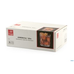 AMERICA '20S CONFEZIONE DA 6 BICCHIERI PER COCKTAIL DOF H. 9,2 CL. 37 DIAMETRO 8,8 122139