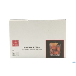 AMERICA '20S CONFEZIONE DA 6 BICCHIERI PER COCKTAIL DOF H. 9,2 CL. 37 DIAMETRO 8,8 122139