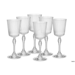 AMERICA '20S CONFEZIONE DA 6 CALICI COCKTAIL GLASS H.20,2 CL.25 DIAMETRO 7,8 122129