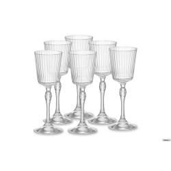 AMERICA '20S CONFEZIONE 6 CALICI CORDIAL CL 8 H CM 15 DIAMETRO 5,6 122146