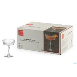 AMERICA '20S CONFEZIONE 6 CALICI FIZZ CL.27,5 H.13,8 DIAMETRO CM 10,8 122150