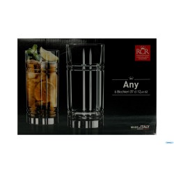 ANY - CONFEZIONE 6 BICCHIERI LONG DRINK HB CL 37