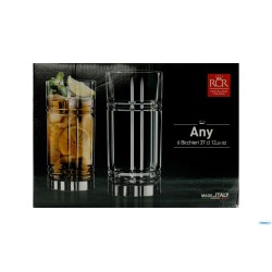 ANY - CONFEZIONE 6 BICCHIERI LONG DRINK HB CL 37