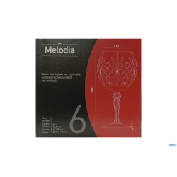 MELODIA - CONFEZIONE 6 CALICI BALLON CL 65