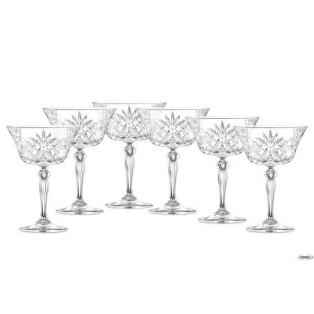 MELODIA - CONFEZIONE 6 COPPE CHAMPAGNE-COCKTAIL  CL 26