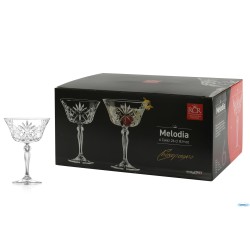MELODIA - CONFEZIONE 6 COPPE CHAMPAGNE-COCKTAIL  CL 26