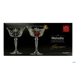 MELODIA - CONFEZIONE 6 COPPE CHAMPAGNE-COCKTAIL  CL 26