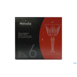 MELODIA - CONFEZIONE 6 COPPE COCKTAIL CL 16